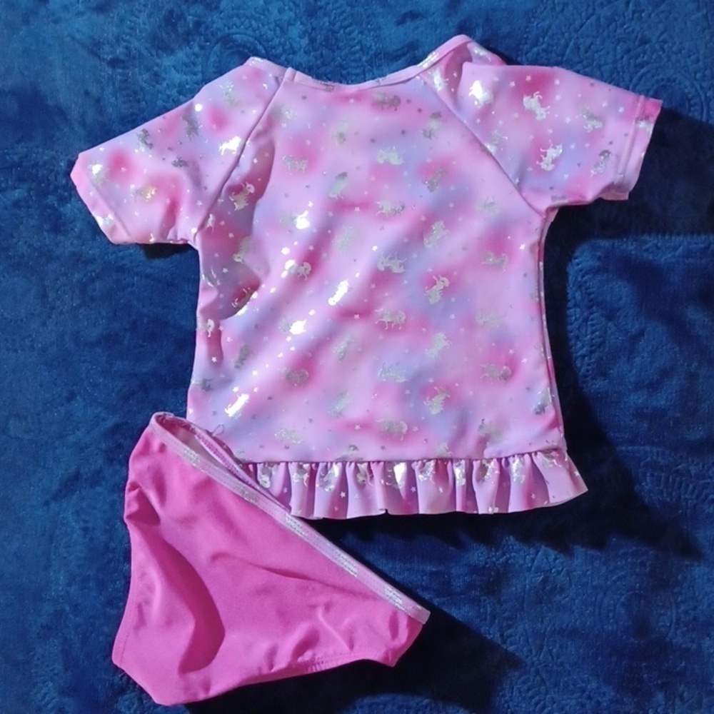 REAL LOVE 2 PIECE BATHING SUIT 24 MONTHS. - Picture 4 of 7